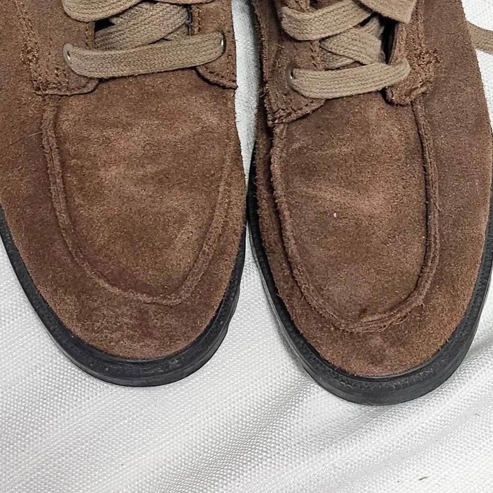 Sorel Madson Moc Toe Lace Up Boots Brown Suede Ankle Hiking NY2997 256‎ Kids 3